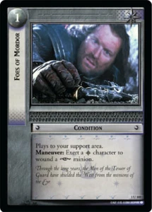 LOTR TCG FOTR Fellowship OT Ring FOES OF MORDOR FOIL 1U105 M/GEM MINT Tip Top - Picture 1 of 1