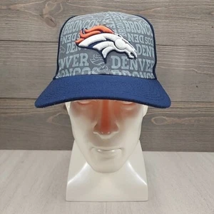 Denver Broncos Hat Cap New Era 39Thirty Fitted Size M/L NFL Football Gray Logo - Picture 1 of 17