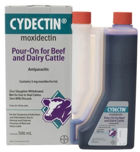Cydectin Pour On Cattle Cows Dairy Worm Lice Mange 1 Liter - Picture 1 of 1