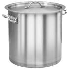 Stock Pot With Lid Kitchen Catering Soup Pot Stew Pot Stainless Steel Vidaxl