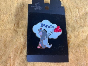 I12-79 DISNEY PIN - EEYORE WITH A RED MOUSE EAR BALLOON - 2002 - NEW - Picture 1 of 4
