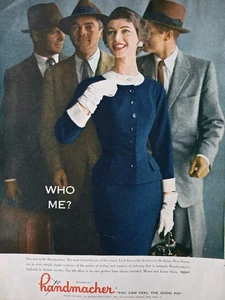 1954 Dovima Mujer Handmacher Traje a Medida Vintage Moda Anuncio - Imagen 1 de 1