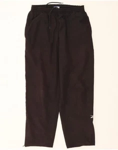 REEBOK Womens Tracksuit Trousers UK 12 Medium Black Nylon DE11 - Picture 1 of 3