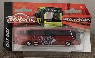 Majorette City Bus MAN Lion’s City L Red New & Sealed - Image 1 of 2