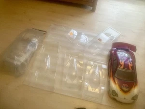NEW TAMIYA & HPI & KYOSHO & UNKNOWN VINTAGE 1/10 1/12 1/8 BODIES JOB LOT BUNDLE - Picture 1 of 11