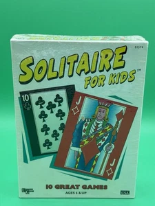 SOLITARIO PARA NIÑOS por University Games Edades 6+ 10 Grandes Juegos 1996 Tarjetas Nuevo - Imagen 1 de 6