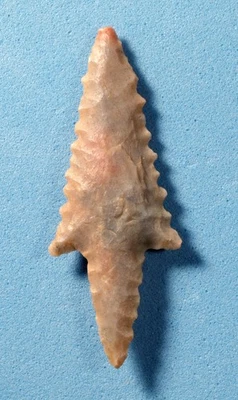 BELLA  PUNTA DI FRECCIA PREISTORICA mm 37 (Neolitico Sahara) - Imagen 1 de 4