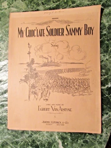 My Choc'late Soldier Sammy Boy - 1919 Black Americana Sheet Music     (TT - Picture 1 of 6
