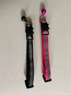 Lot de 2 colliers pour chat réfléchissants et détachables - Photo 1/2