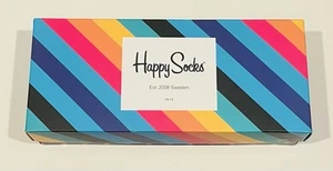 Happy Socks men's socks 4-pack, size 10-13, multicolor, brand new/never opened - Picture 1 of 2