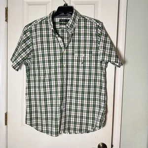 Nautica Men's Green Blue Size XL A Bit Trimmer Button Down Short Sleeve Shirt - Bild 1 von 8