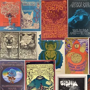 Grateful Dead More Postcards Handbills Fillmore West Winterland San Francisco + - Picture 1 of 111