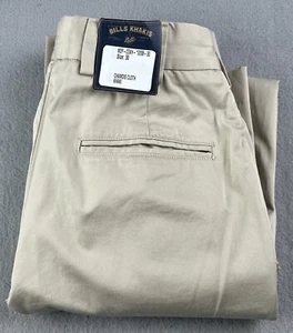 BILLS KHAKIS Men’s Chamois Cloth Chino Pants Khaki Pleated W30 L32 NWT - Picture 1 of 10
