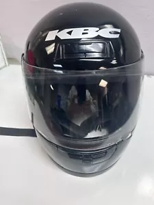 KBC TK-7 Snell DOT Motorcycle Helmet Black Size X Large Full Face w/ Shield - Picture 1 of 8