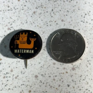 Waterman Aquarius Astrological Horoscope Dutch VTG Pinback Button #49643 - Picture 1 of 2