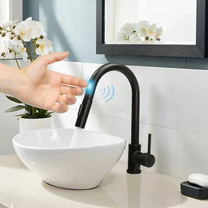 Rubinetto Cucina Sensore Touch con Estensibile 360°Cucina Doccetta Rubinetto DHL - Foto 1 di 17