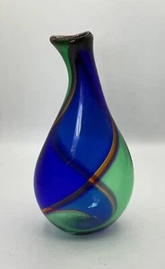 ALEX BRAND 2007 ART GLASS BUD VASE - Picture 1 of 6