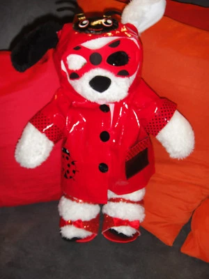 Build-A-Bear Workshop Bär Teddy TeddyBär mit Kleidung !! Hund Dog Ladybug Schuhe - Bild 1 von 4