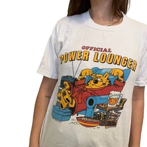 Vintage Official Power Lounger Sun Sportswear 1980s T-Shirt M - Picture 1 of 5