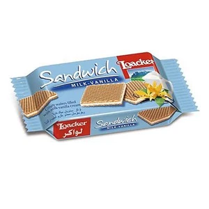 Cookie Wafer Loacker Sandwich Milk Vanilla Chai Latte Vanilla 75 Gr Pods Cream - Picture 1 of 1