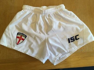 England RFL Rugby League Large boys girl childs ISC Home shorts 10 MB World Cup. - Picture 1 of 1