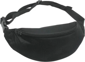 Unisex Fanny Pack Fashion Sporty Multi-purpose 2-Zip Waist Belt Bag Sport Hiking - Picture 1 of 6