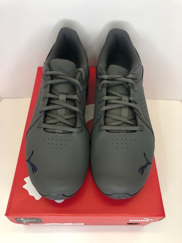 Scarpe da uomo Puma Viz Runner vestibilità larghe taglia 10 pavone Castlerock nuove in scatola