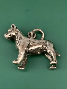 Pitbull Hund Sterlingsilber Schmuck Charm #Haustier - Bild 1 von 4