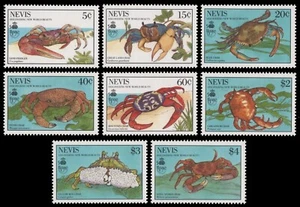 Nevis 1990 - Mi-Nr. 538-545 ** - MNH - Cangrejos / Cangrejos - Imagen 1 de 1