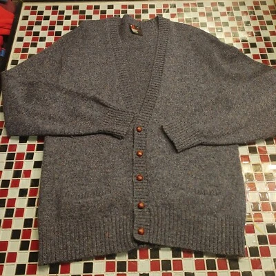 VTG Robert Bruce GREY Cardigan Sweater XL - Image 1 of 4