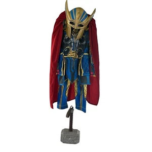 Disney Love & Thunder Thor Costume & Mjolnir Hammer Light Sound Effect Size 9/10 - Picture 1 of 16
