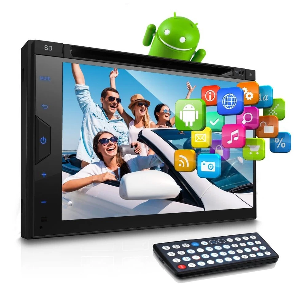 New Pyle PLDAND697 Double DIN Android Stereo Receiver System 6.8 Inches Nav - Image 1 of 4