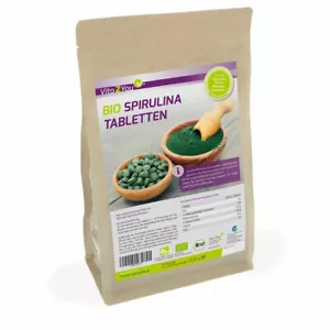 Vita2You Bio Spirulina 1250 Tabletten - Algen - 500g - Premium Qualität - Bild 1 von 2