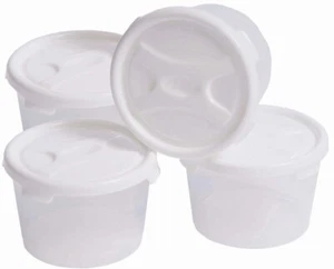 4x Wham Práctico Almacenamiento de Alimentos Plástico Cocina Lunch Box Contenedor Ollas con Tapa - Imagen 1 de 2