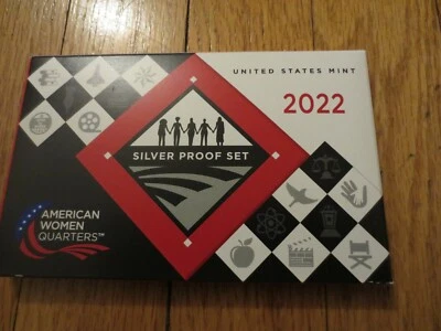 2022 American Women Silver Quarter Proof Set  U.S. Mint Box and COA 22WS - Image 1 of 4
