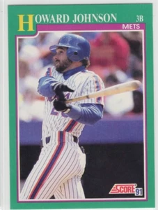 Howard Johnson 1991 Score Baseball Base Common #185 New York Mets - Picture 1 of 1