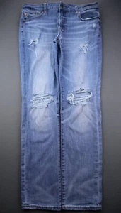 Pantalones de mezclilla American Eagle 2017 ajustados al siguiente nivel flexibles en apuros talla 36x32 - Imagen 1 de 12
