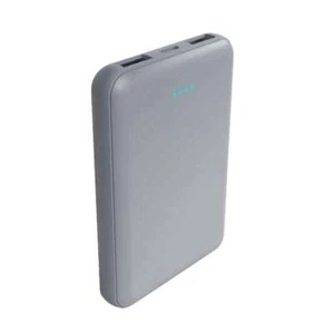 Banco de Alimentación Láser Compacto 5000mAh Plateado - Multi-Cable USB Incluido - Imagen 1 de 4