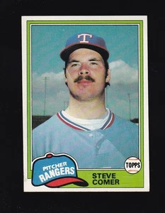 1981 Topps Steve Comer #592 Texas Rangers - Foto 1 di 2