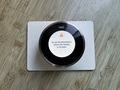 Google NEST 1st Generation Learning Programmable Thermostat Silver Good Working - Image 1 of 2