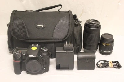 Cámara Nikon D7500 20,9 MP DSLR con lentes VR de 18-55 mm y 70-300 mm D2 Foto 1 de 4