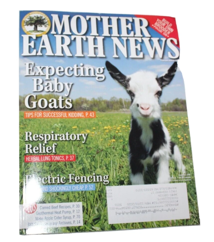 Mother Earth News Magazine February March 2020 Baby Goats Respiratory Relief Foto 1 de 1