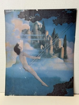 💥Vintage Maxfield Parrish Impressão Art Deco "Dinky Bird" Cerca de 1920 Envio em 1 Dia!👍 - Imagem 1 de 3