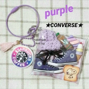 Bolsa de peluche Gacha Converse serie púrpura~ - Imagen 1 de 1