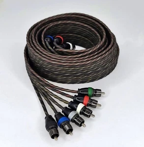 6-Channel Twisted RCA Cable - 18ft - Picture 1 of 2