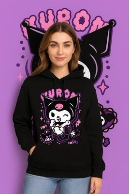 KUROMY / Hello Kitty Sudadera con Capucha Manga Larga Bolsillo Sudadera con Capucha Pullover Foto 1 de 3