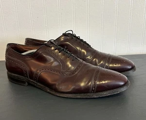 Allen Edmonds Strand Burgunderrot Cap-Toe Oxford Eleganter Schuh Herren Größe 13 - Bild 1 von 8