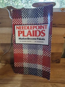 Vintage 1978 Needlepoint Plaid by Marion Broomer Pakula Book - Imagen 1 de 5