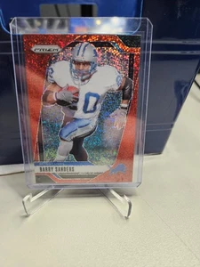 2024 Panini Prizm Red Sparkle SSP Barry Sanders HOF Detroit Lions - Picture 1 of 2