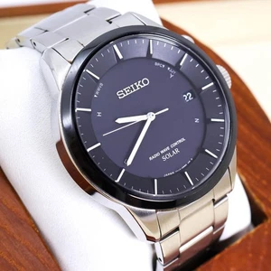 Orologio Uomo Seiko Radiocontrollato Data Solare Analogico 7B24-0AR0 Oggetto Funzionante - Foto 1 di 10